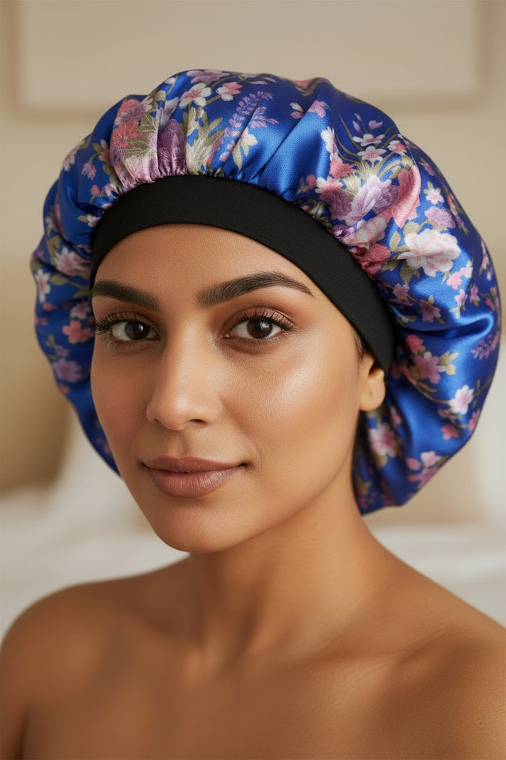 Bonnet de nuit en satin